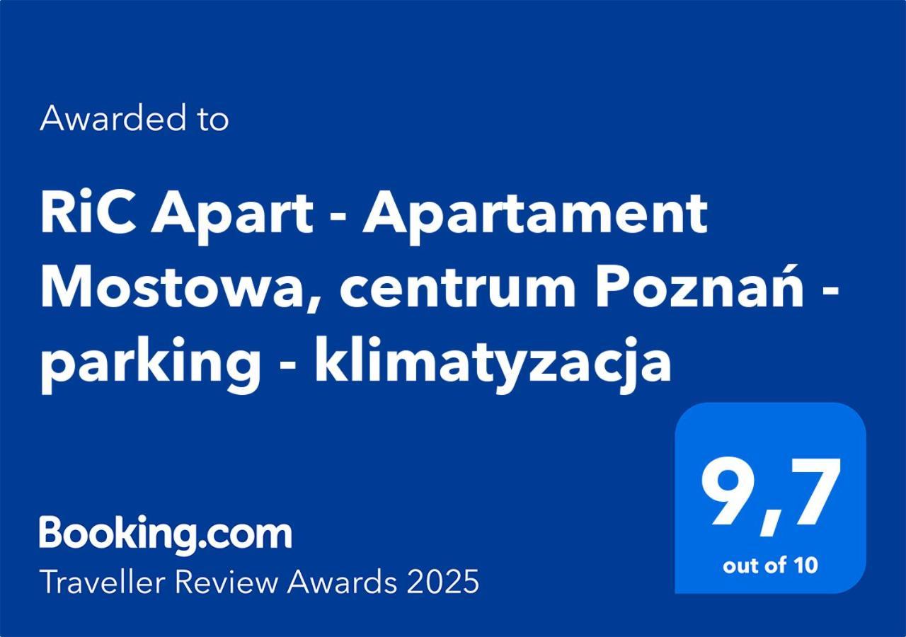 RiC Apart - Apartament Mostowa, centrum Poznań - parking - klimatyzacja Bagian luar foto